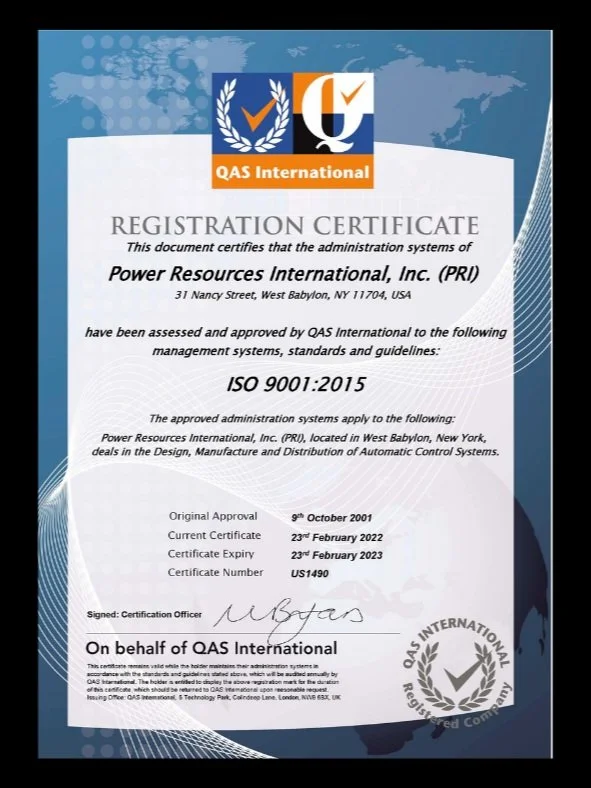 PRI Completes Annual ISO 9001:2015 Assessment — Power Resources